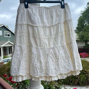 Pirate Core Y2K Low Rise Ruffle Midi Skirt